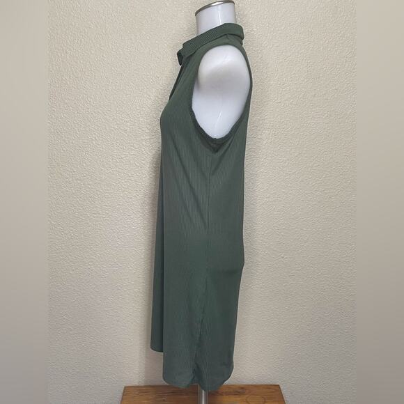 Livi By Olivia Rae Olive Green Stretch Bodycon Dress Size L - Picture 4 of 5